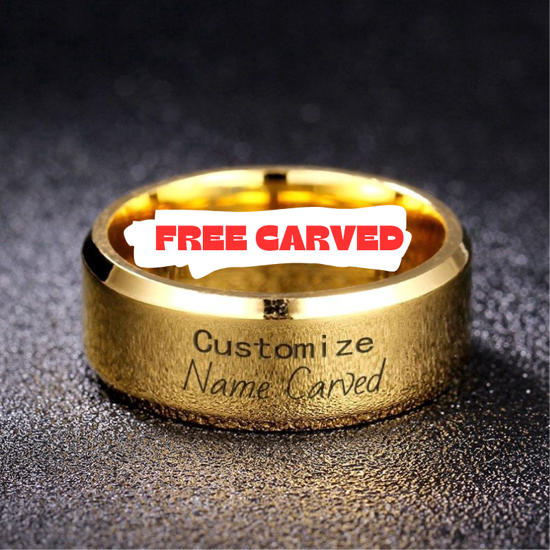 Cincin Engrave Nama Ukir Name Engrave Men Mm Ring Matte Stainless