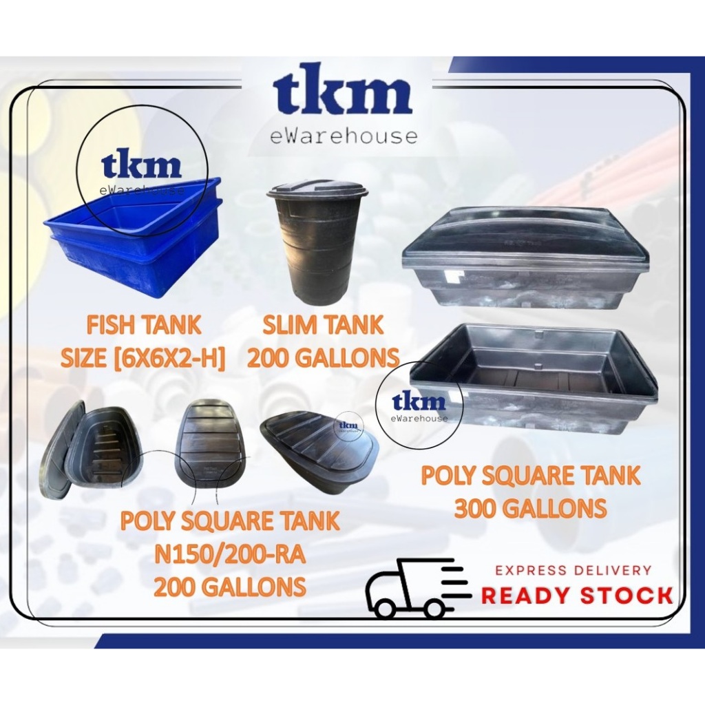 TKM MUI FATT TANK MF TANK HDPE POLY TANK SQUARE TANK ROUND TALL