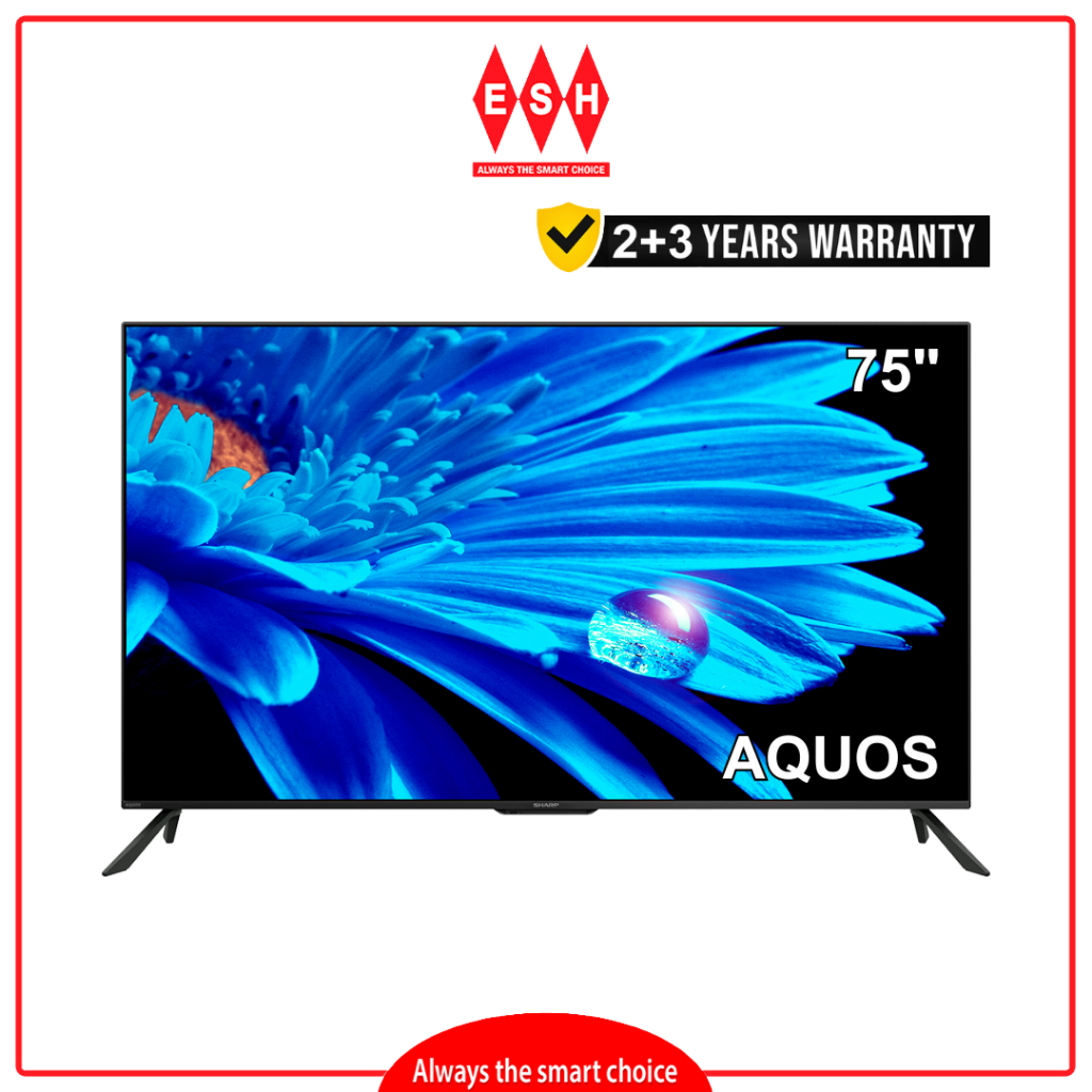 Sharp 4TC75FK1X 75 Inch AQUOS 4K UHD Google TV ESH Shopee Malaysia