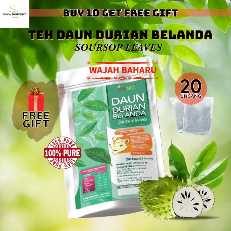 Teh Daun Durian Belanda Soursop Leaf Tea Shopee Malaysia