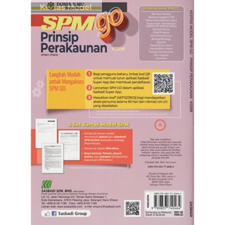 BUKU LATIHAN KERTAS MODEL SPM GO PRINSIP PERAKAUNAN KSSM Shopee