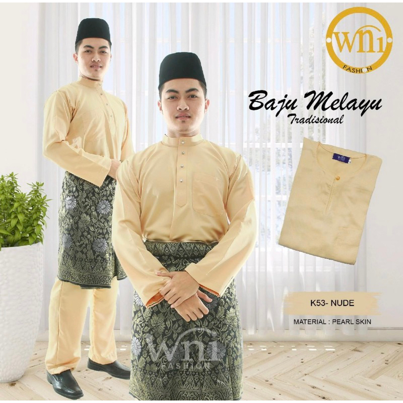 BAJU MELAYU TRADISIONAL NUDE BERPESAK Shopee Malaysia