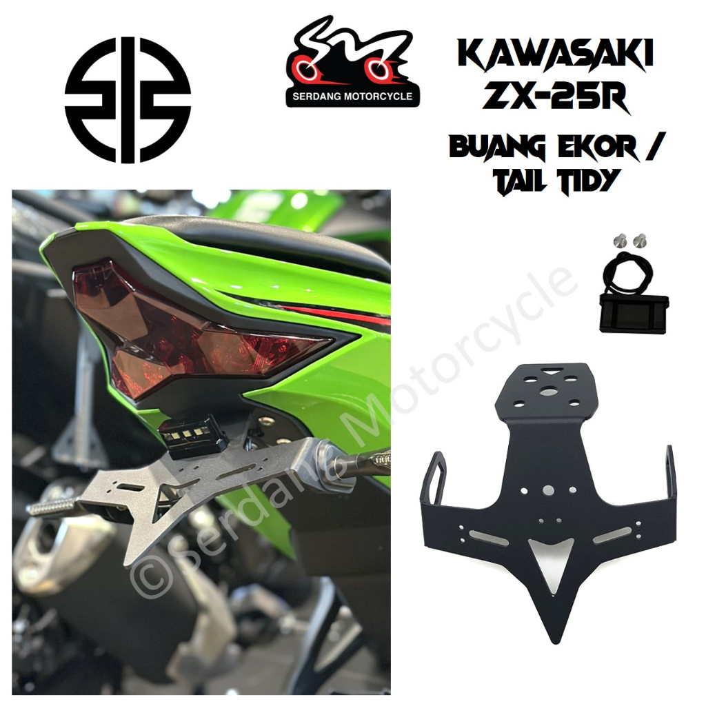 Kawasaki Ninja ZX 25R ZX25R Tail Tidy Plate Holder Led Light Bracket