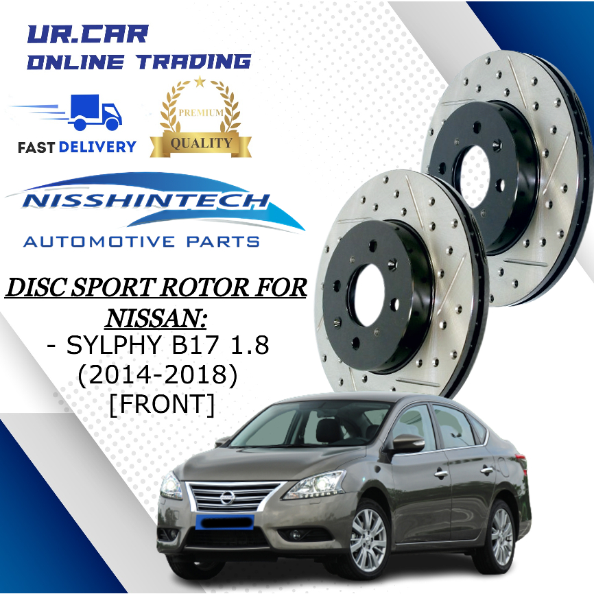 Nisshintech Nissan Sylphy B Front Depan Disc