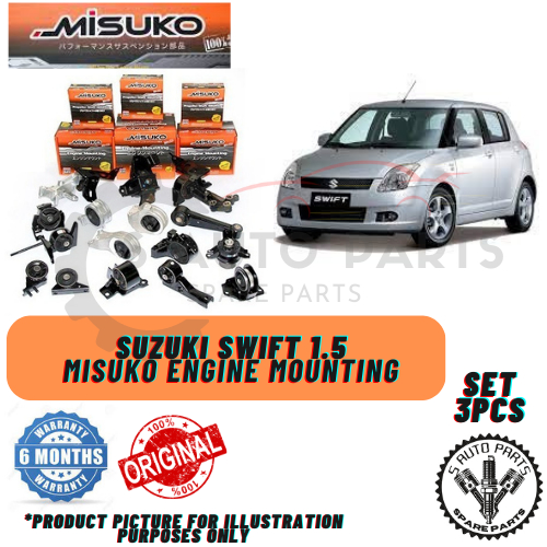 SUZUKI SWIFT 1 5 100 ORIGINAL MISUKO ENGINE MOUNTING SET 3PCS