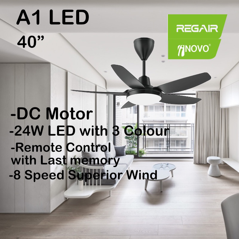 Regair Inovo A Led V Dc Motor Ceiling Fan Speed With