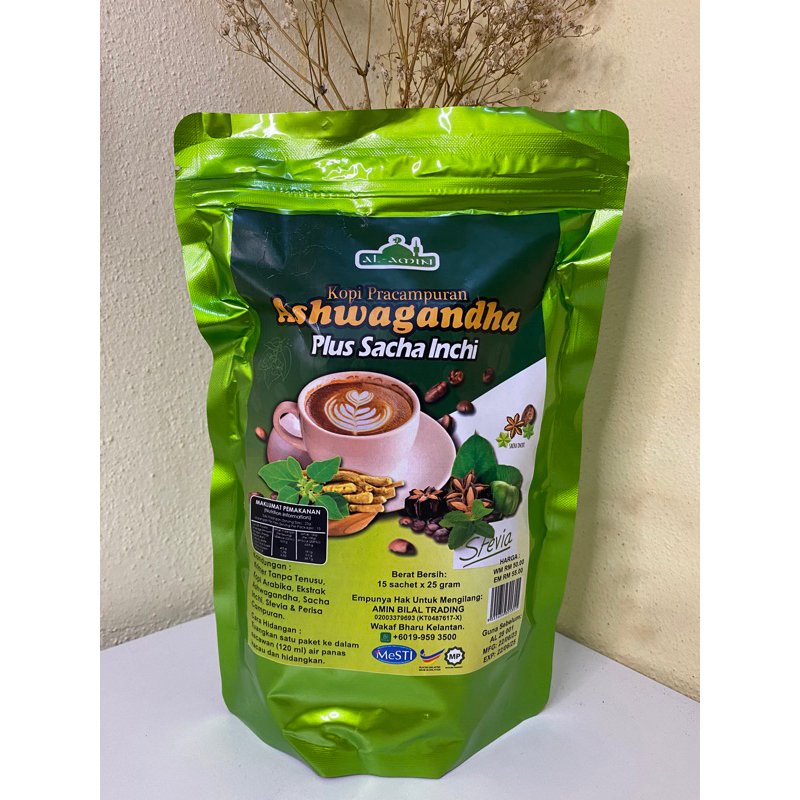 Kopi Ashwagandha Plus Sacha Inchi Stevia Ready Stock Shopee