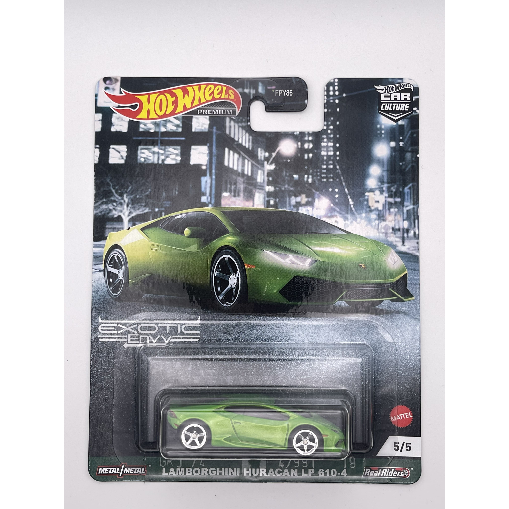 Hotwheels Premium Car Culture Exotic Envy Lamborghini Huracan Lp