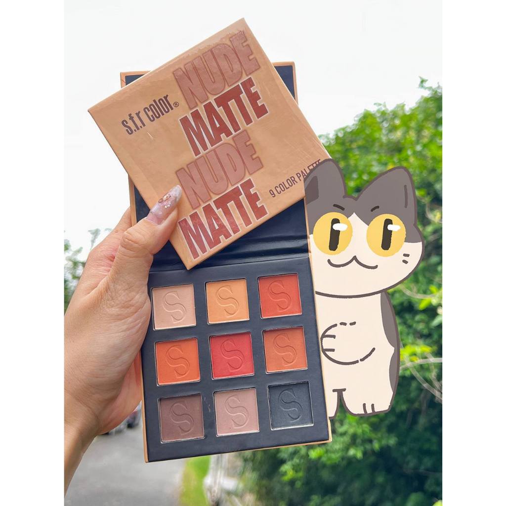 Ready Stocksfr Color Eyeshadow Palette 9 Colors NUDE Shopee Malaysia