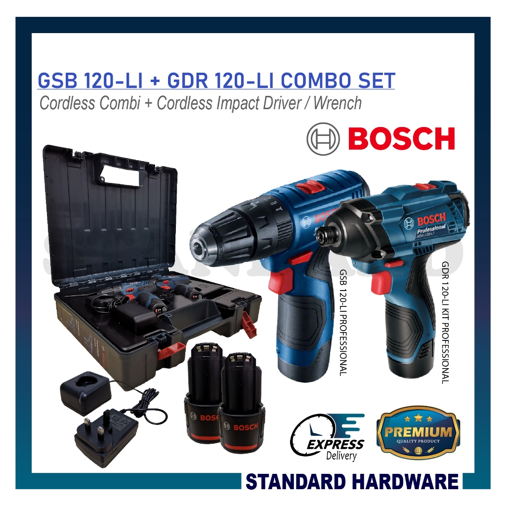 BOSCH GSB 120 Li GDR 120 Li Combo Set Cordless Combi Cordless