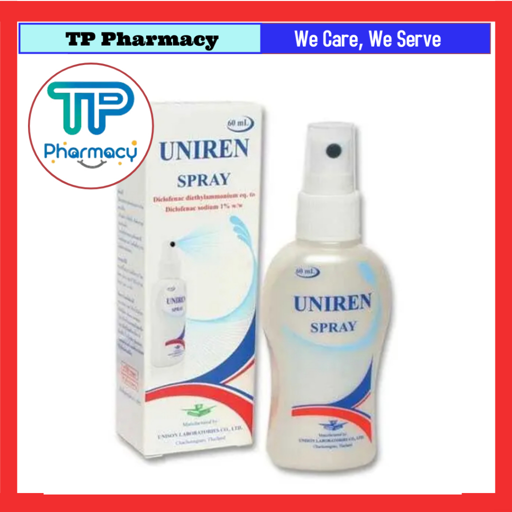 Ready Stock UNIREN SPRAY PAIN RELIEF ANTI INFLAMMATORY TOPICAL