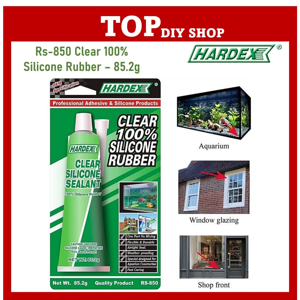 Hardex Rs Rs W Clear White Silicon Rubber Sealant For