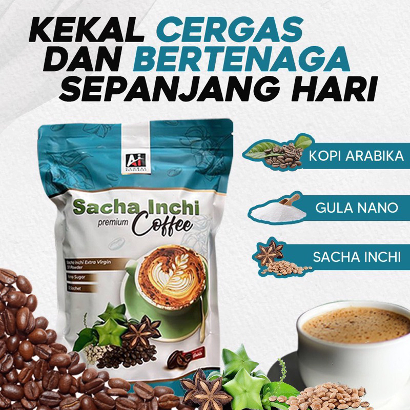 RM30 Kopi Sacha Inchi Sacha Inchi Coffee Premium Original Omega AI