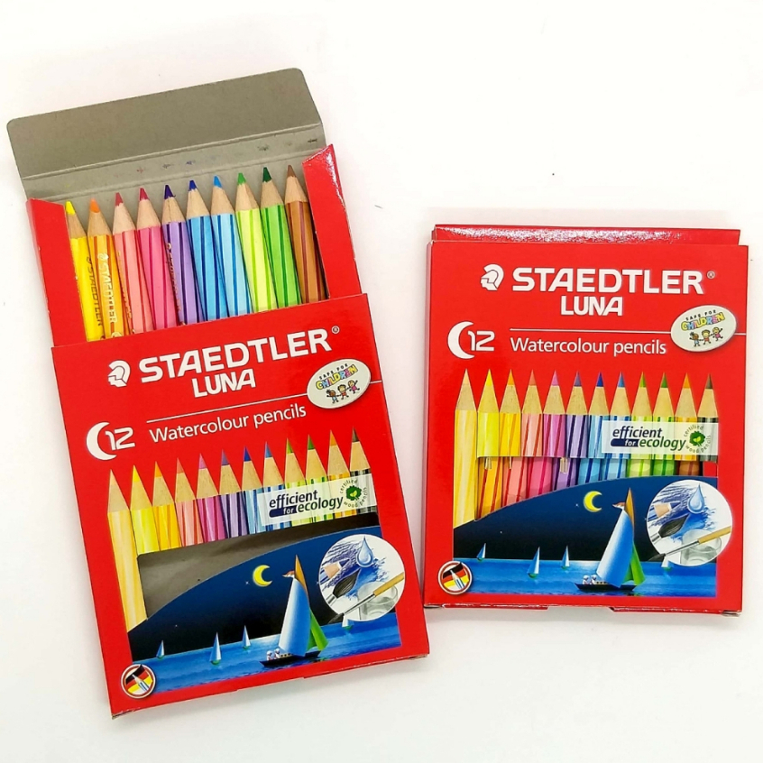 Staedtler 1371001CH Luna Watercolour Pencils 12 S Colour Shot