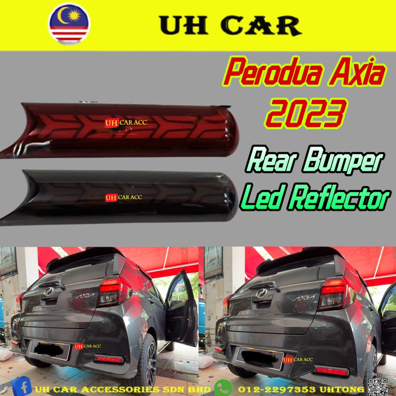 Perodua Axia Rear Bumper Led Reflector Light With Running Signal