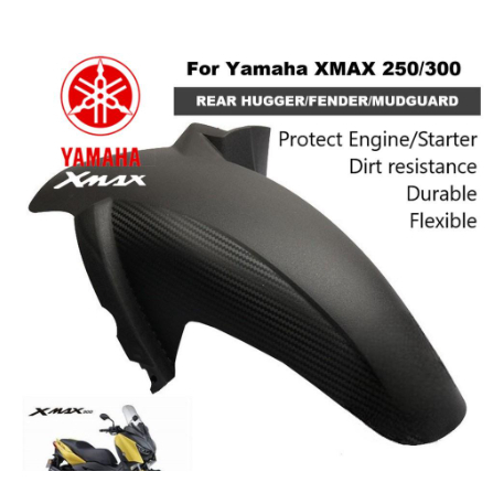 Yamaha XMAX 250 300 Rear Hugger Rear Fender Rear Mudguard Splash Guard