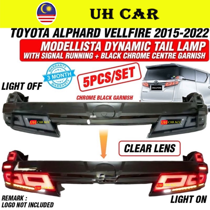 Toyota Alphard Vellfire 2015 2022 Modelista Dynamic Led Tail Lamp