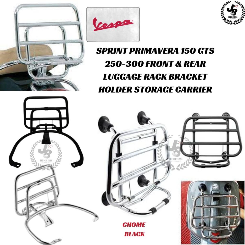 Vespa Sprint Primavera Gts Front Rear Luggage Rack