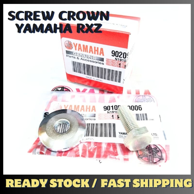 Yamaha Rxz Screw Crown Bolt Washer Handle Crown Screw Skru Tapak