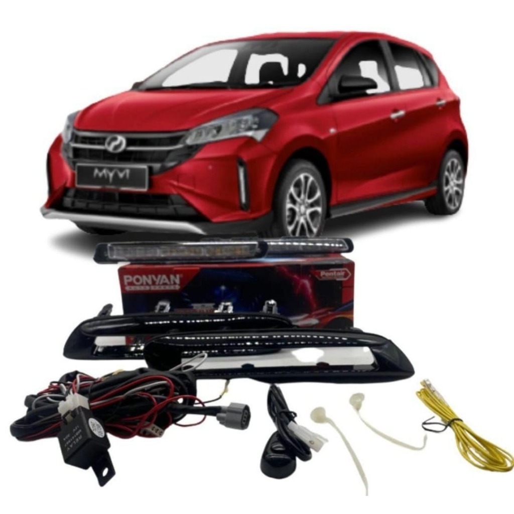 Perodua Myvi G Signal Running Daylight Fog Lamp Light Lampu