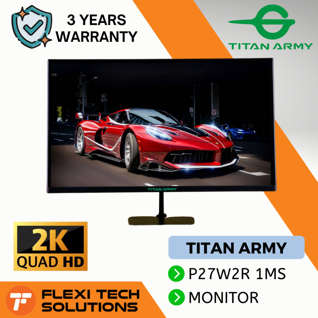 Flexi Tech TITAN ARMY 27 FAST IPS QHD 2K 180HZ 1MS GAMING MONITOR