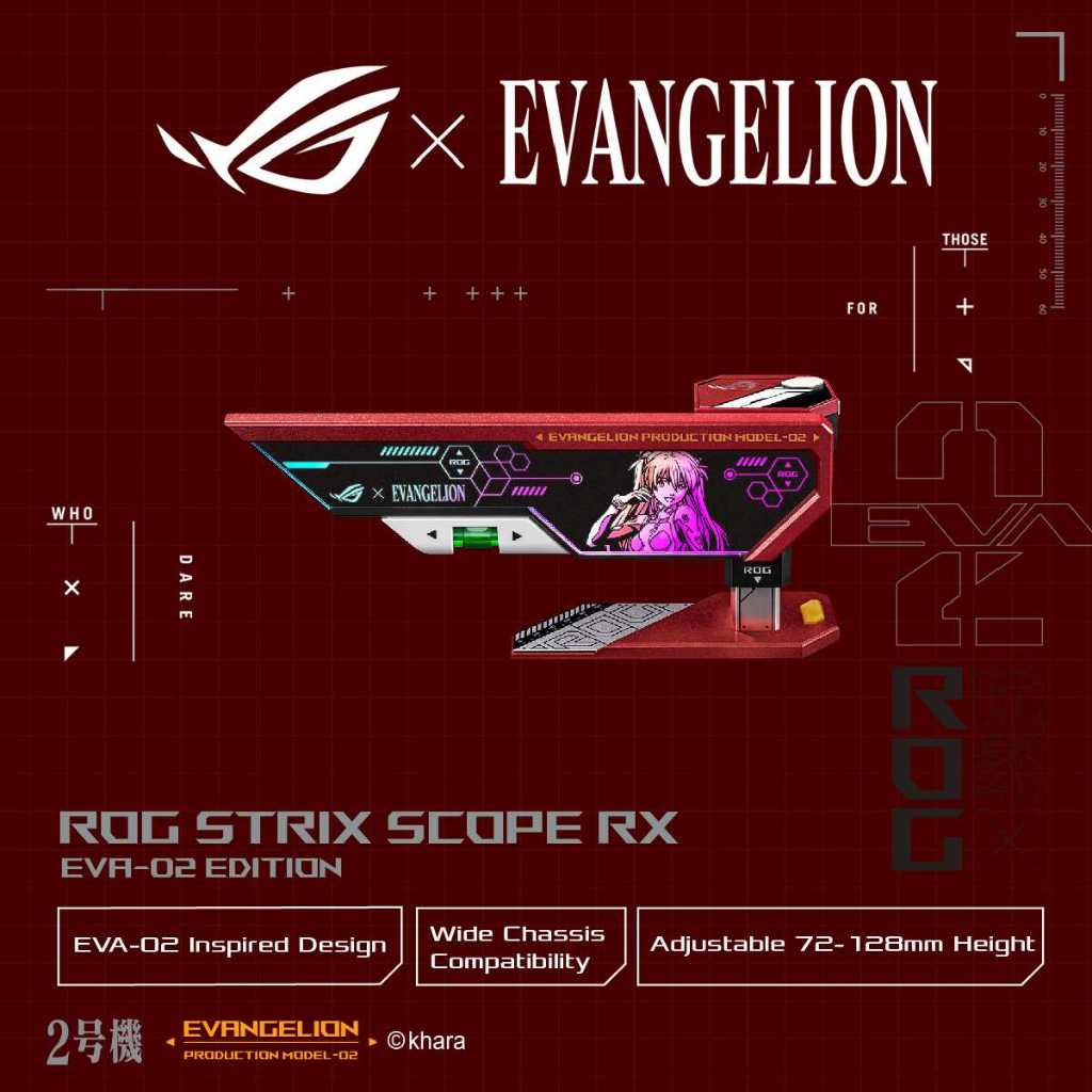 Asus Rog Herculx Eva Edition Graphics Card Holder Tool Free Design