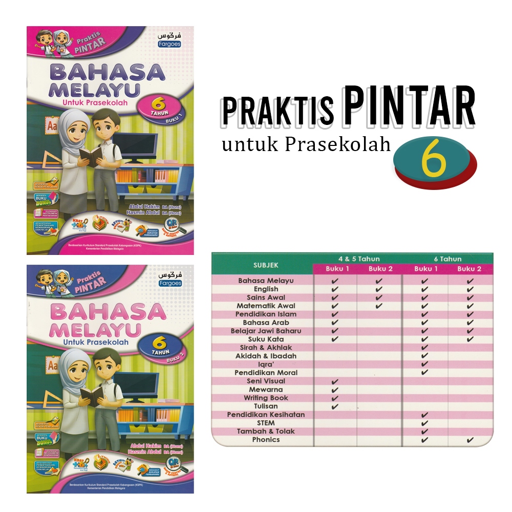 Fargoes Activity Book Prasekolah Praktis Pintar Tahun