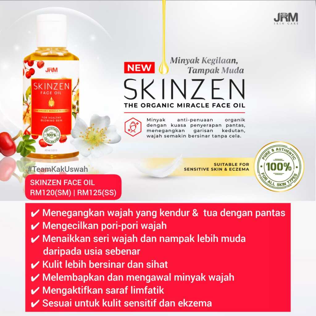 Skinzen Face Oil Jrm Original Shopee Malaysia