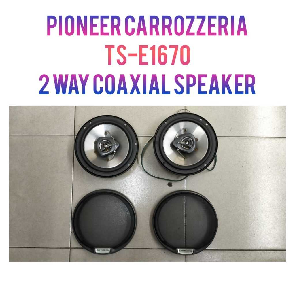 Pioneer Carrozzeria TS E1670 16CM 2 Way Coaxial Door Speaker Speaker