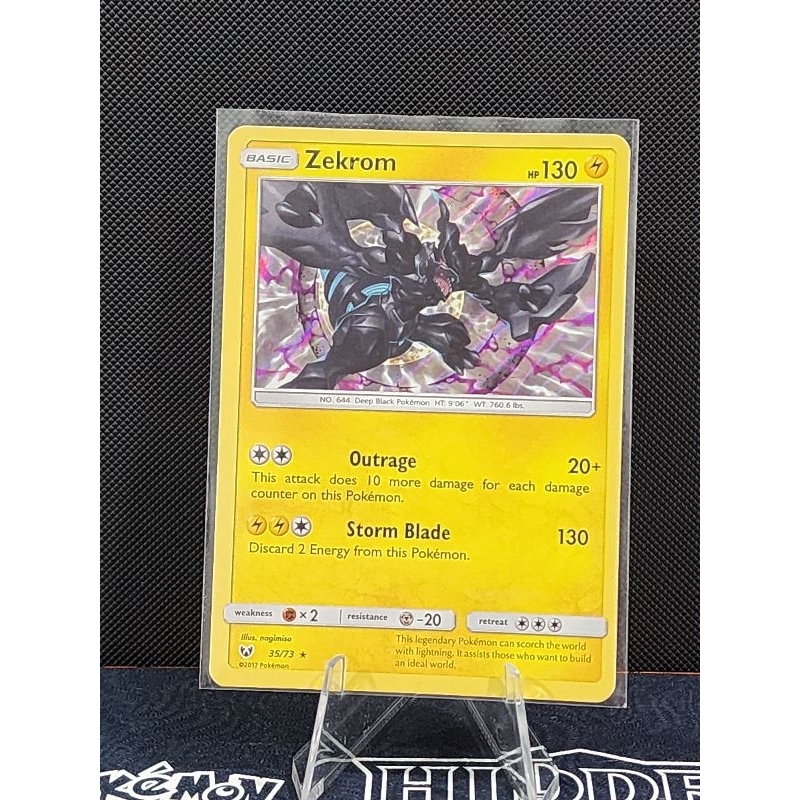 2017 Zekrom Card Rare Holo Shopee Malaysia