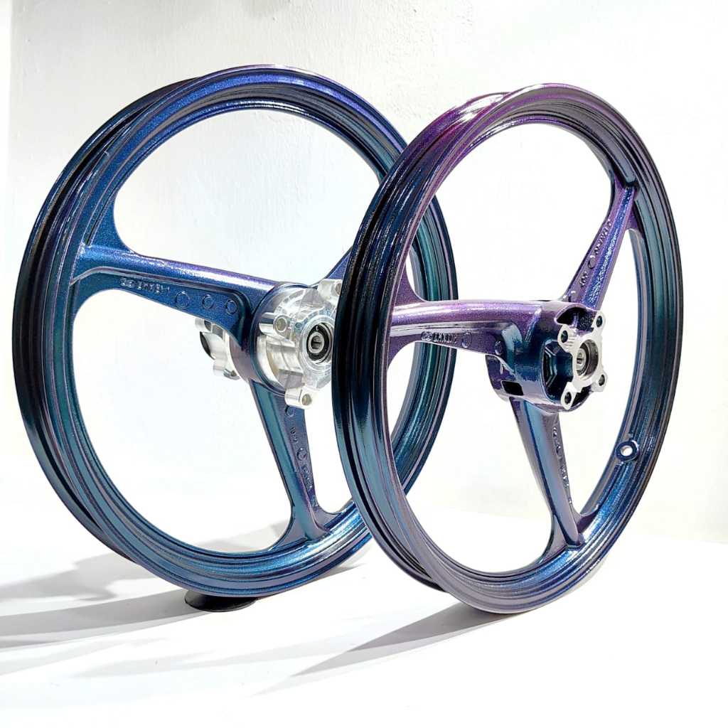 Y15ZR OPEN HUB SPORT RIM CUSTOM ENKEI 3 BATANG ORIGINAL FULL CHOP