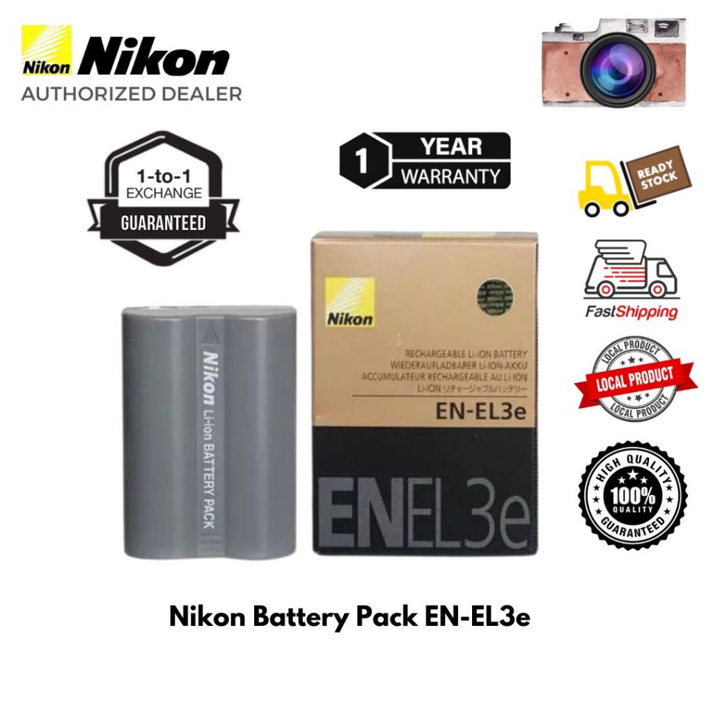 Nikon En EL3E Original Battery And Charger Mh 18a For Nikon D50 D70