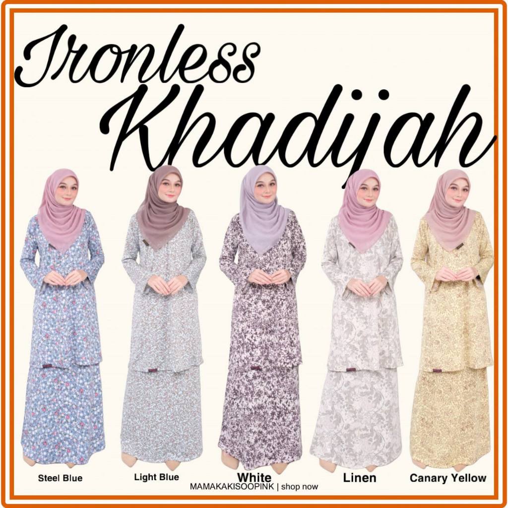 DHIA NEW Baju Kurung Dhia Ironless Khadijah Cutting Kurung Pahang