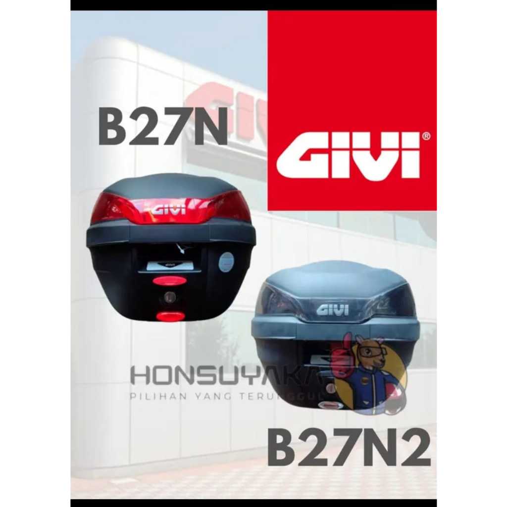 GIVI BOX TOPCASE BLACK WITHOUT LIGHT SMOKE 27 LITER Shopee Malaysia