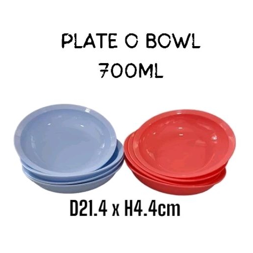 TUPPERWARE PLATE O BOWL 4PCS Shopee Malaysia