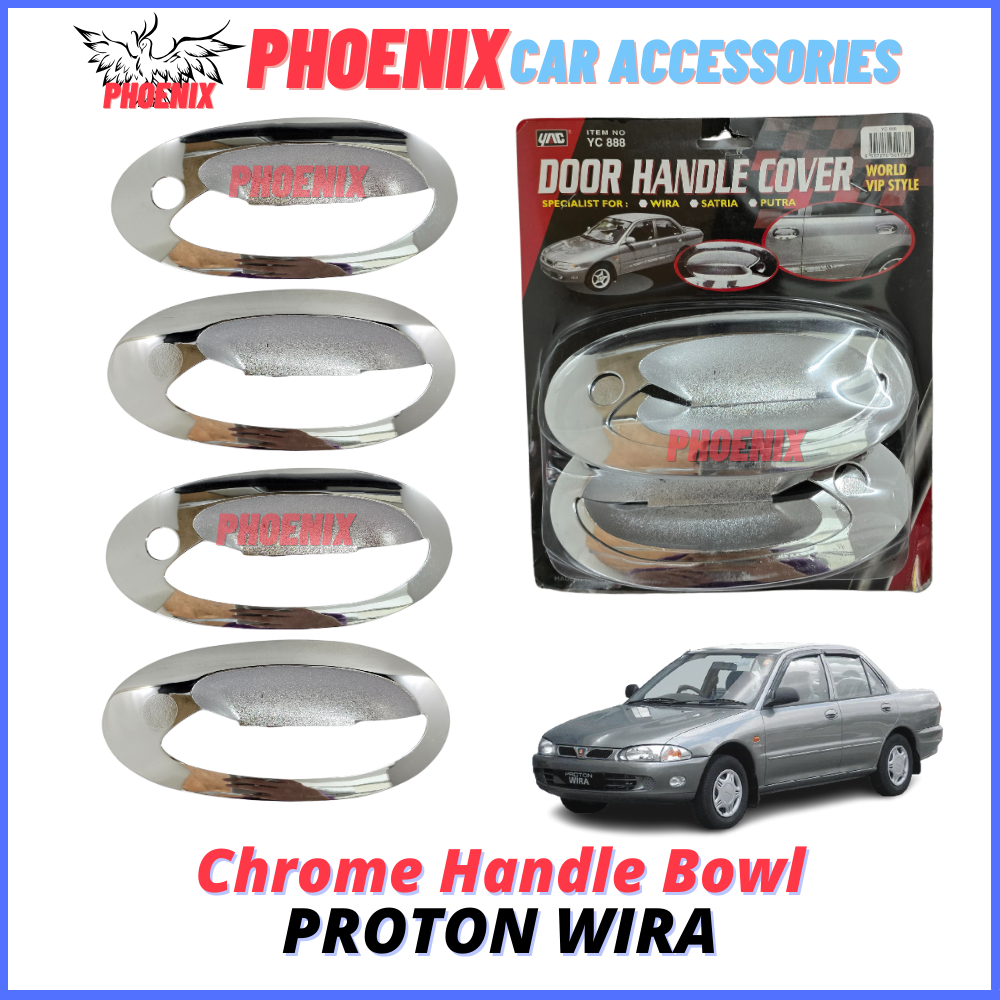 PROTON WIRA Silver Chrome Handle Bowl Cover Outside Door Outer Handle