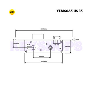 Yale Ytl Complete Set Lever Handle Thumbturn Mortise For Office