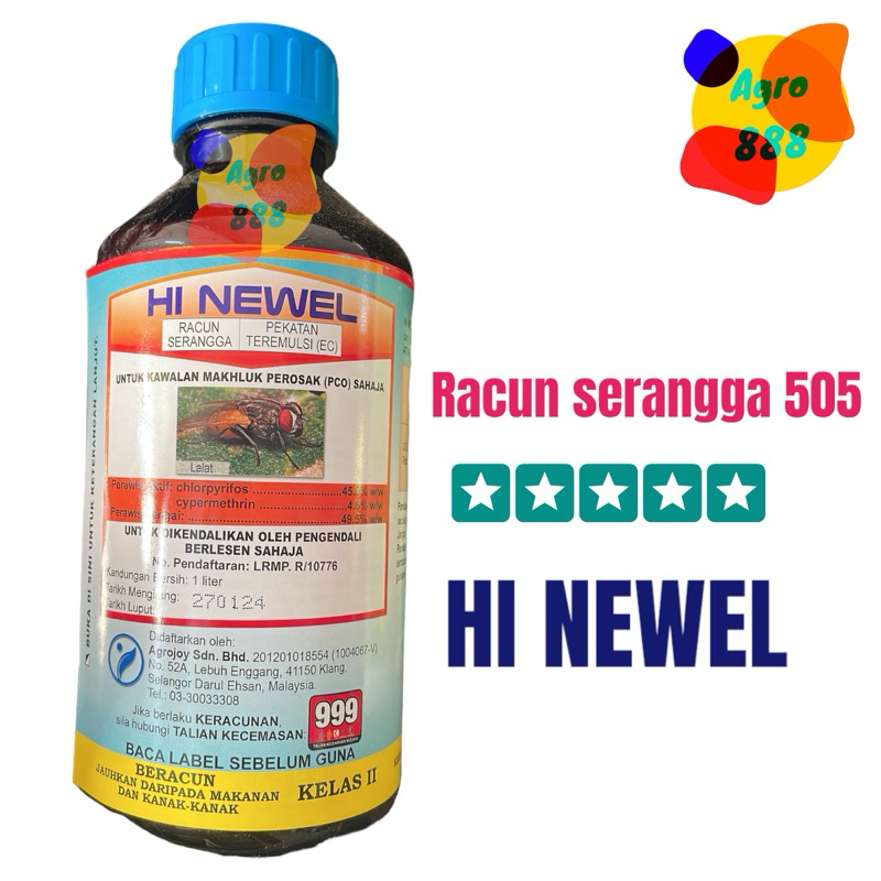 HI NEWEL 505 1 Liter Racun Serangga 505 Sama Dengan Naga KenreI