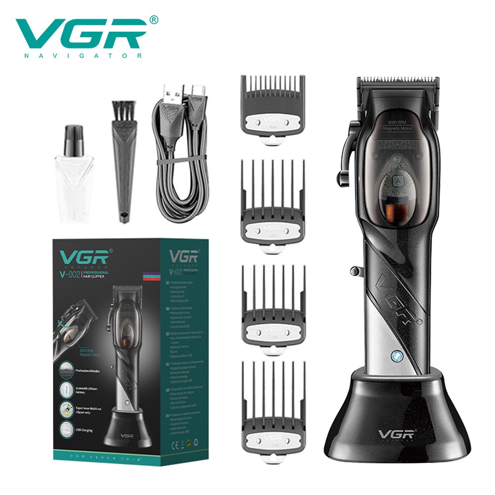 Original VGR V002 Adjustable Haircut Machine Hair Clipper Magnetic