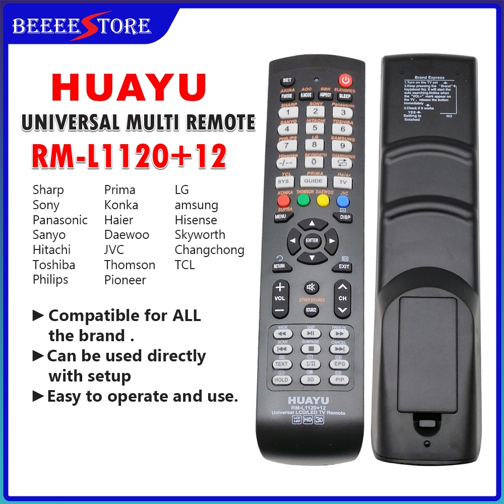 Huayu Universal Multi Lcd Led Tv Remote Rm L M Rm L Rm