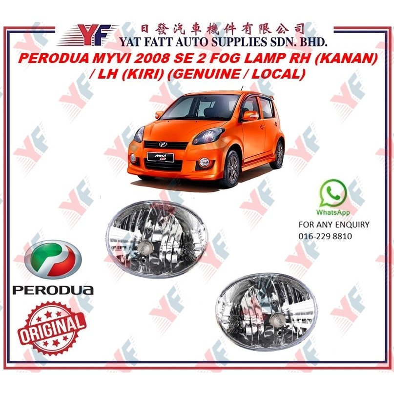 Perodua Myvi Se Fog Lamp Sport Light Rh Kanan Lh Kiri