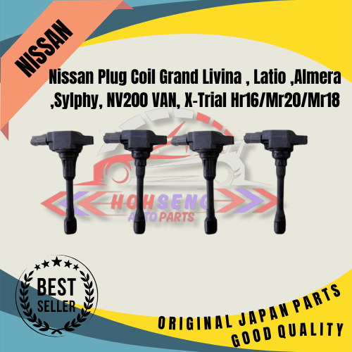 Nissan Plug Coil Grand Livina Latio Almera Sylphy NV200 VAN X