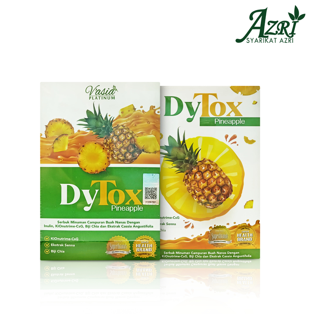 Vasia Dytox Pineapple Sachet Shopee Malaysia