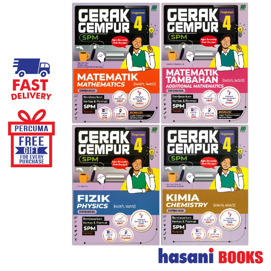 Hasani Sasbadi Buku Latihan Gerak Gempur SPM Tingkatan 4 Shopee Malaysia