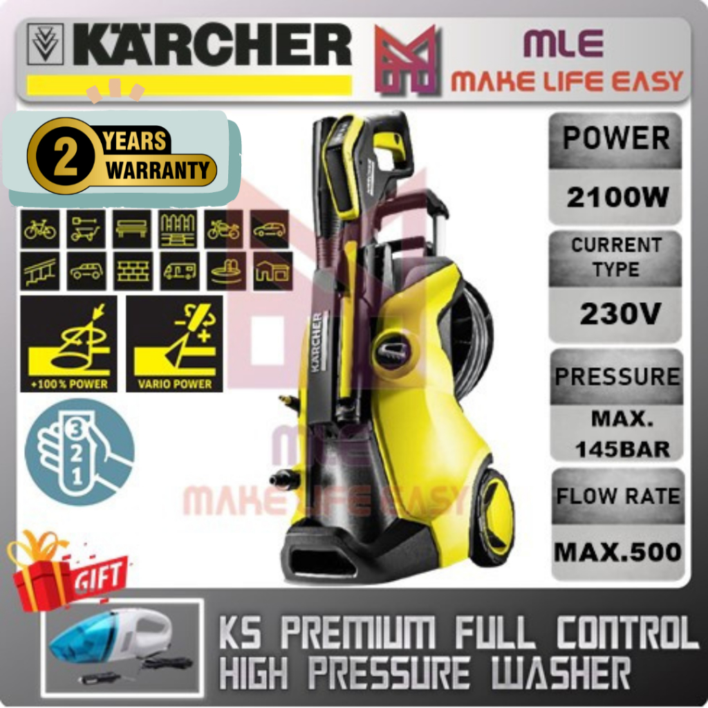 Karcher High Pressure Washer K Premium Full Control Shopee Malaysia