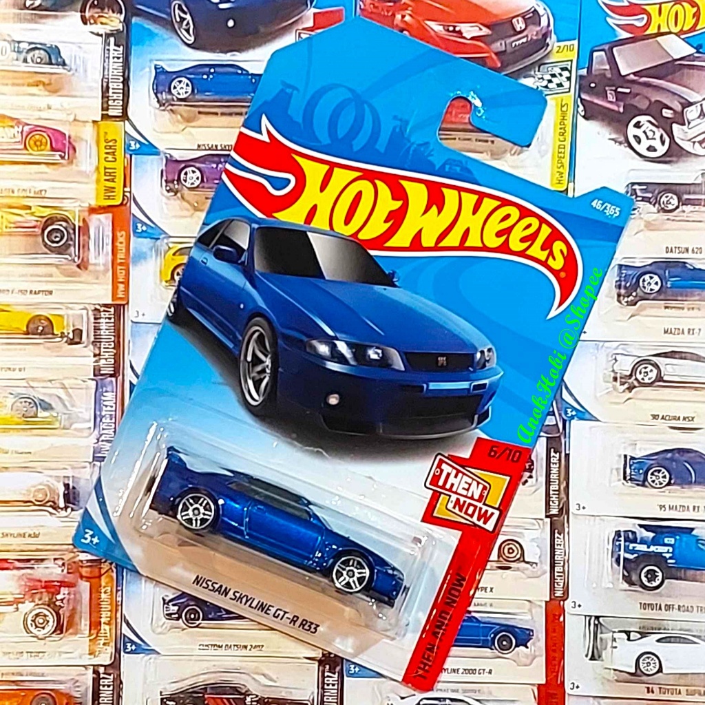 Ready Stock Original Hot Wheels Nissan Skyline Gt R R Blue Then And