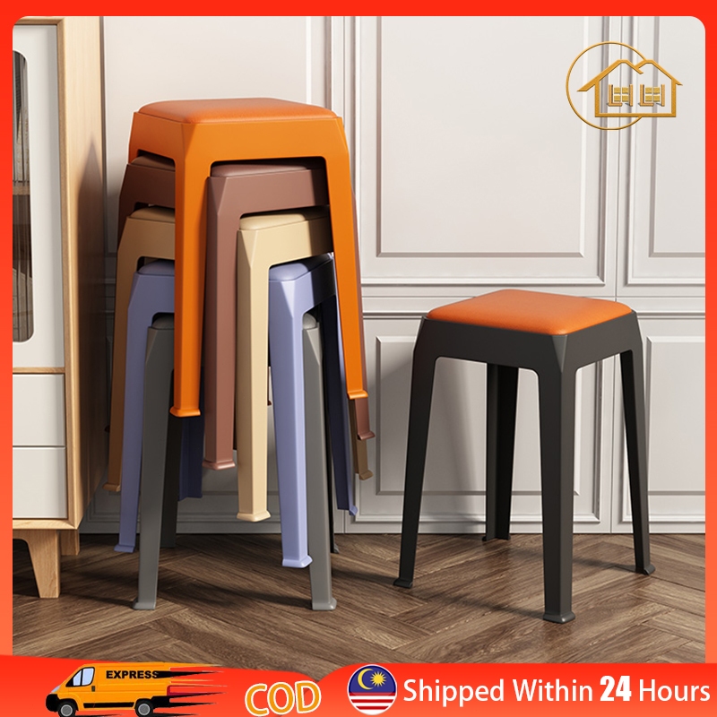 Li Plastic Stool Kerusi Makan Bangku Plastik Nordic Plastic Chair Anti