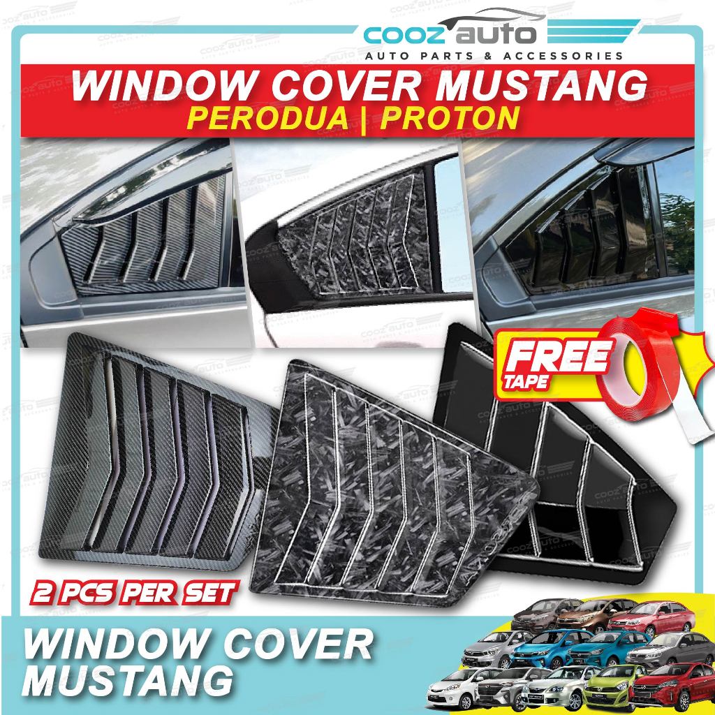 Perodua Myvi Bezza Axia Alza Proton Saga Persona Car Rear Side Mustang