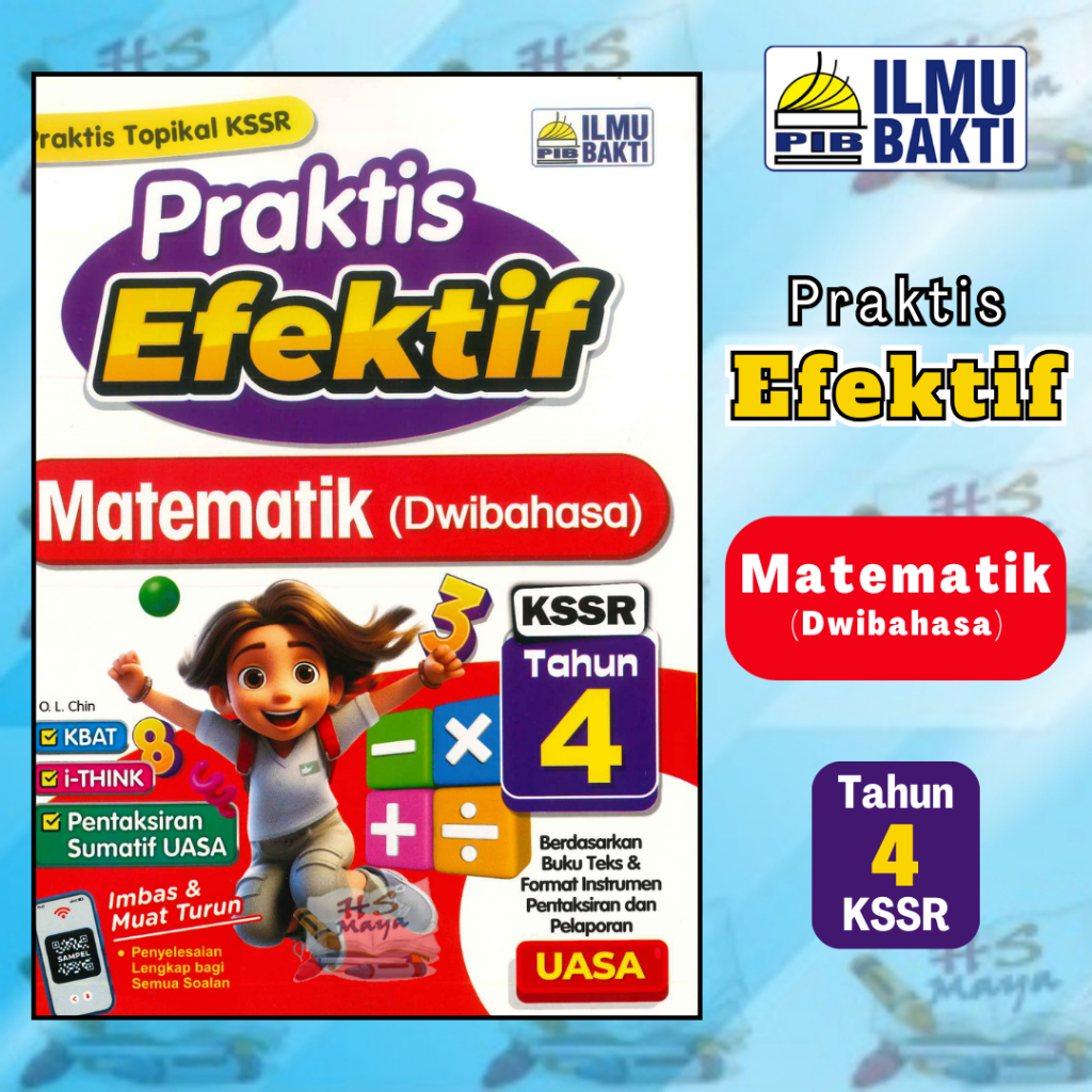 Buku Latihan PRAKTIS EFEKTIF UASA MATEMATIK DWIBAHASA TAHUN 4 KSSR