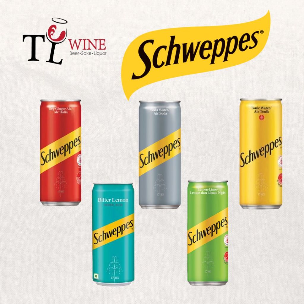 TL WINE Schweppes Tonic Soda Ginger Ale Bitter Lemon Lemon Lime